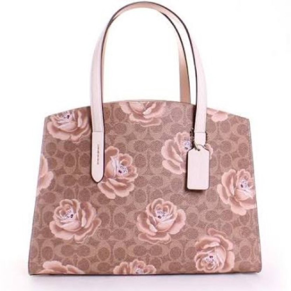 SOLD Coach Charlie Rose Print Tote NEW WITH TAGS